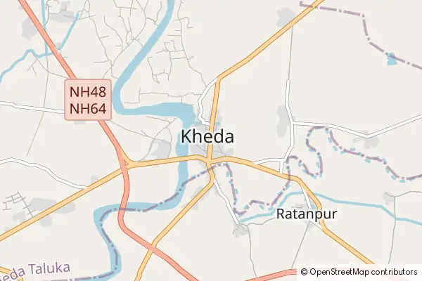 Mapa: Kheda • © OpenStreetMap contributors Mapa Kheda