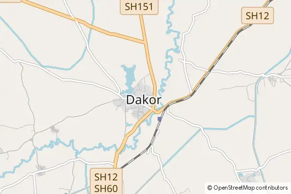 Mapa Dākor