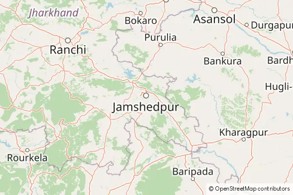 Mapa: Jamshedpur • © OpenStreetMap contributors Mapa Jamshedpur