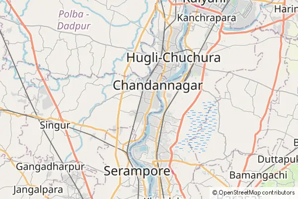 Mapa Chandernagore