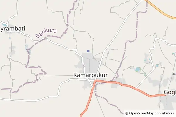 Mapa Kamarpukur