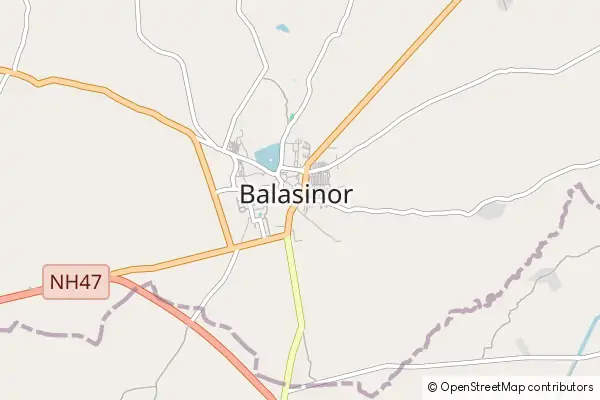 Mapa Balasinor