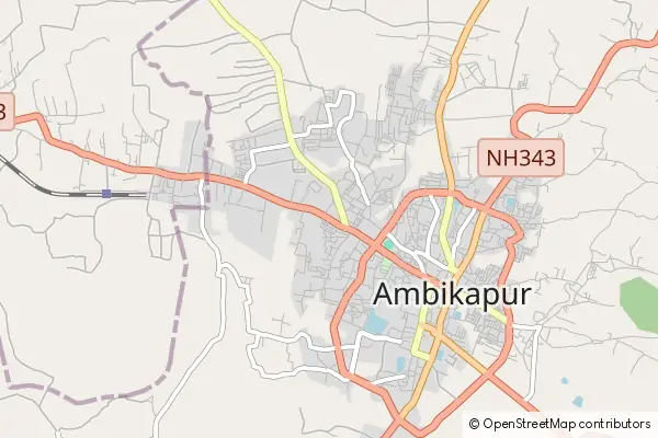 Mapa Ambikapur