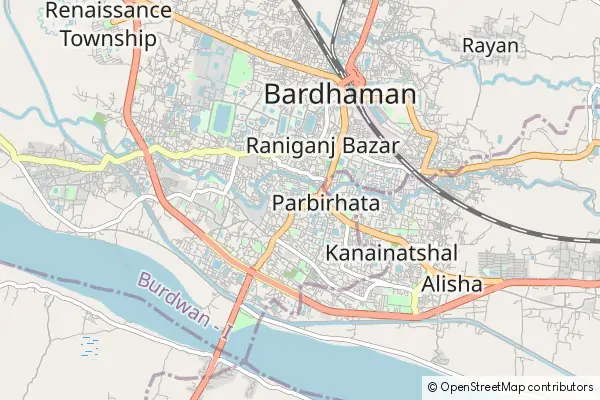 Mapa Burdwan