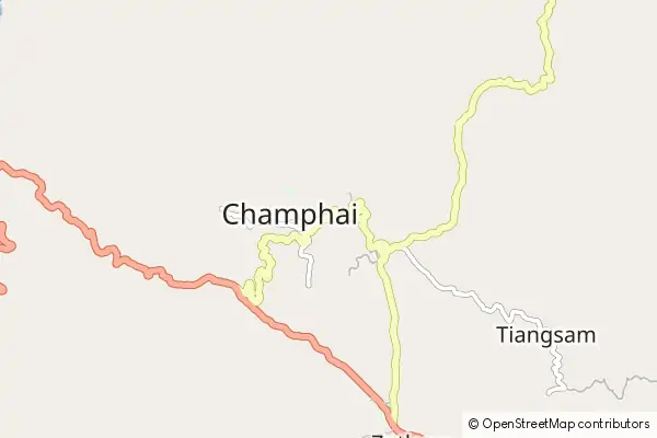 Mapa Champhai