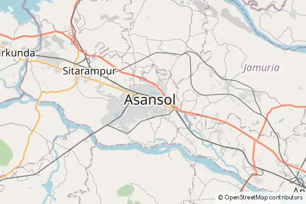 Mapa Asansol
