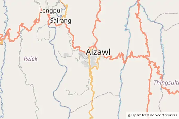 Mapa Aizawl