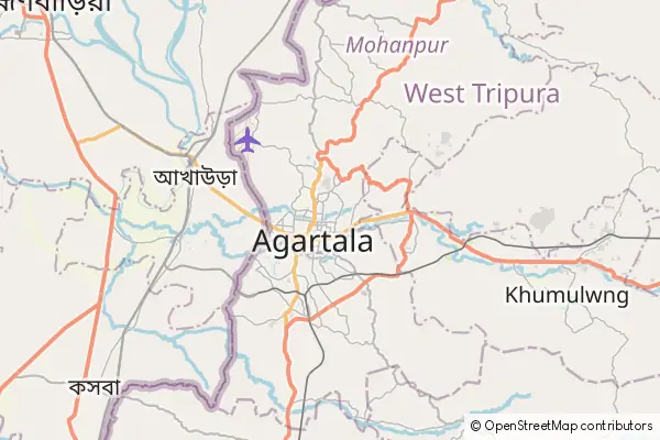 Mapa Agartala