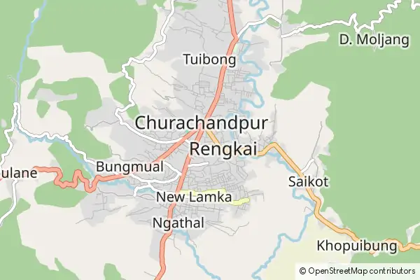 Mapa Churāchāndpur
