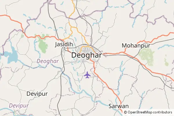 Mapa Deoghar