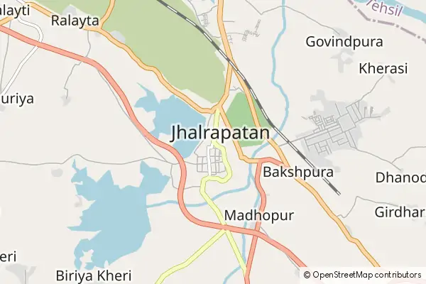 Mapa Jhālrapātan