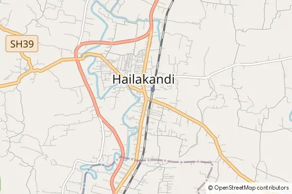 Mapa Hailākāndi