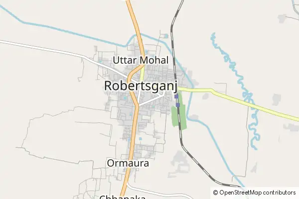 Mapa Robertsganj