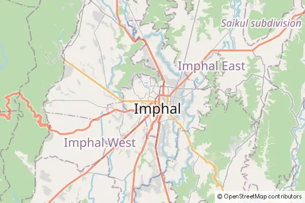 Mapa Imphal