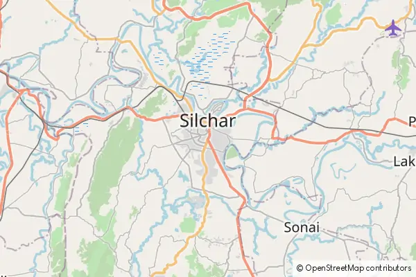 Mapa Silchar