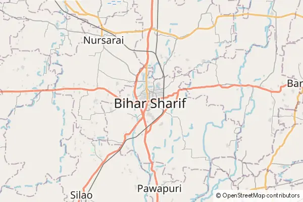 Mapa Bihār Sharīf