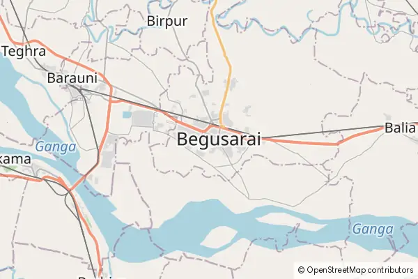 Mapa Begusarai