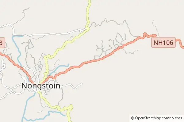 Mapa Nongstoin