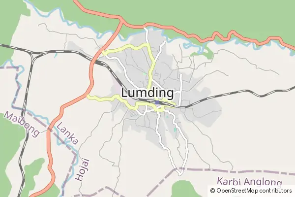 Mapa Lumding