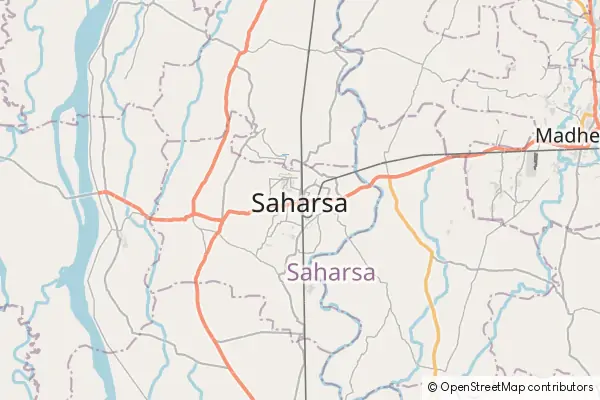 Mapa Saharsa