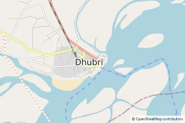 Mapa Dhubri