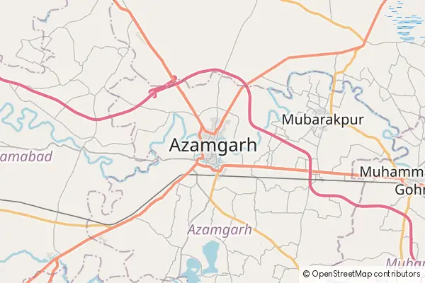 Mapa Azamgarh