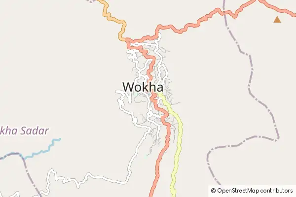 Mapa Wokha