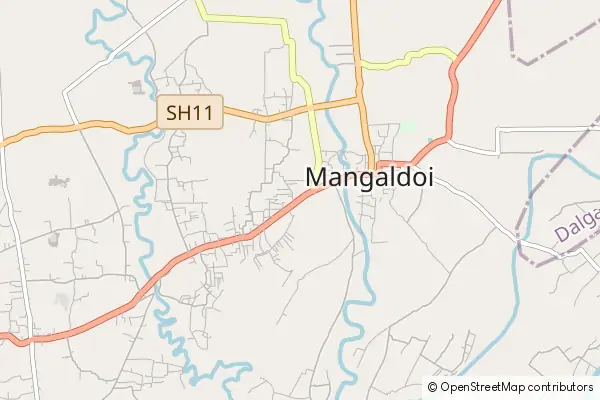 Mapa Mangaldoi