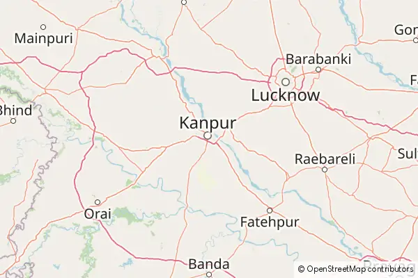 Mapa Kanpur