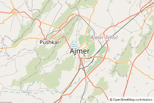 Mapa: Adźmer • © OpenStreetMap contributors Mapa Adźmer