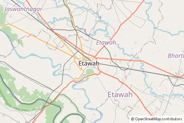 Mapa Etawah