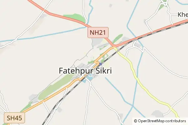 Mapa Fatehpur Sikri