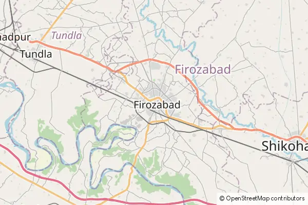 Mapa Firozabad