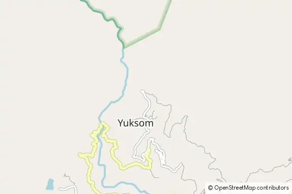 Mapa Yuksom