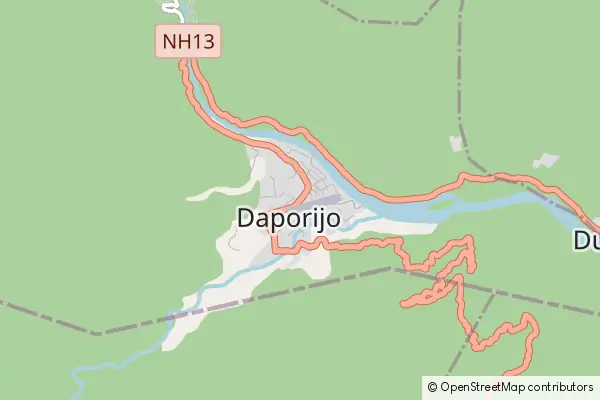 Mapa Daporijo