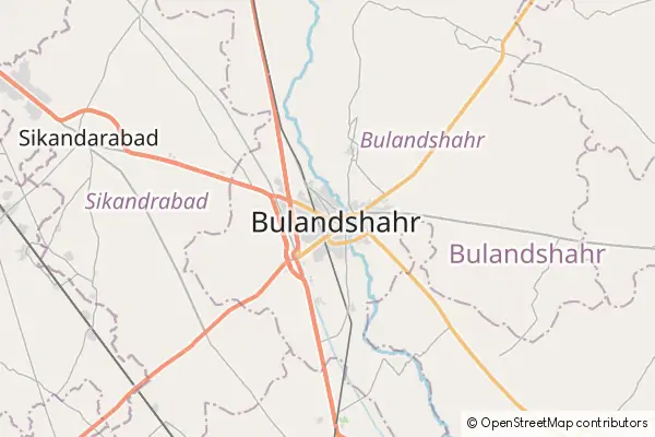 Mapa Bulandshahr