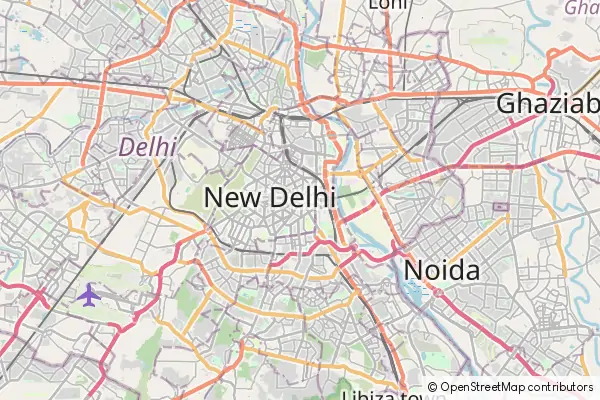 Mapa New Delhi