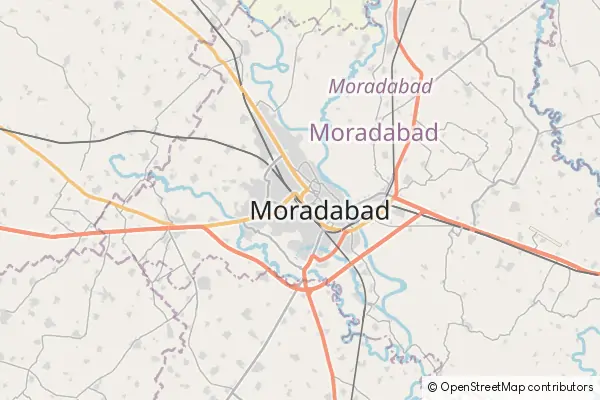 Mapa Morādābād