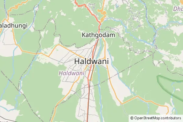 Mapa Haldwani