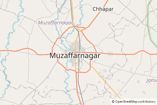 Mapa Muzaffarnagar