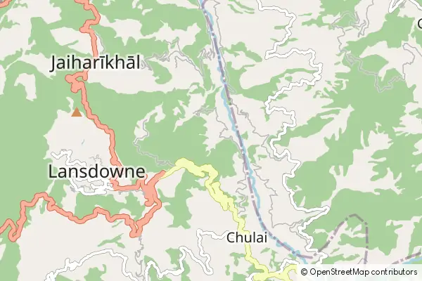 Mapa Garhwal