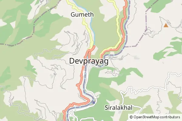 Mapa Devprayag