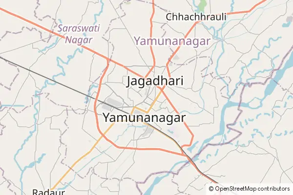 Mapa Yamunanagar