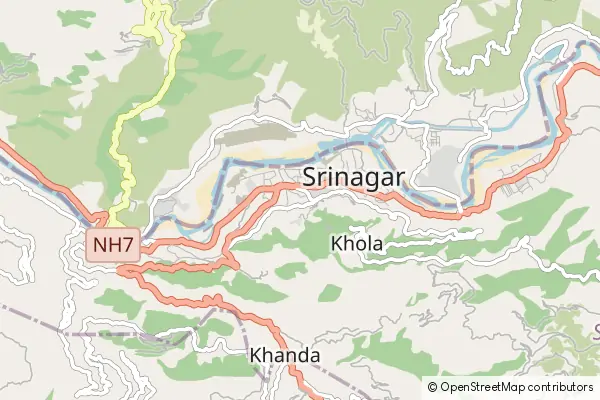 Mapa Srinagar