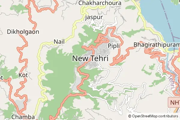 Mapa New Tehri