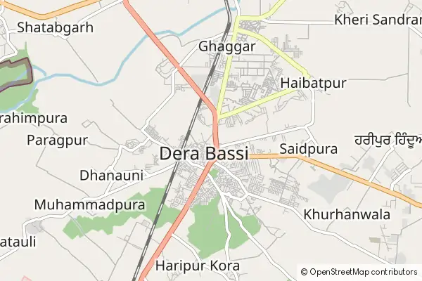 Mapa Dera Bassi