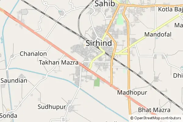 Mapa Sirhind