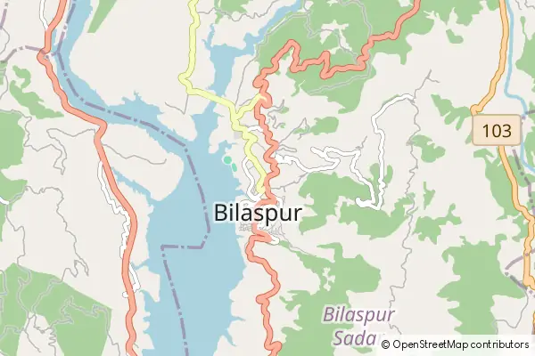 Mapa Bilaspur