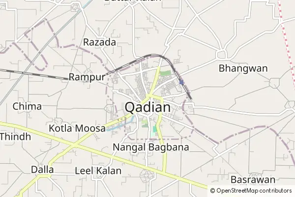 Mapa Qadian