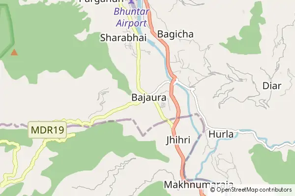 Mapa Bajaura